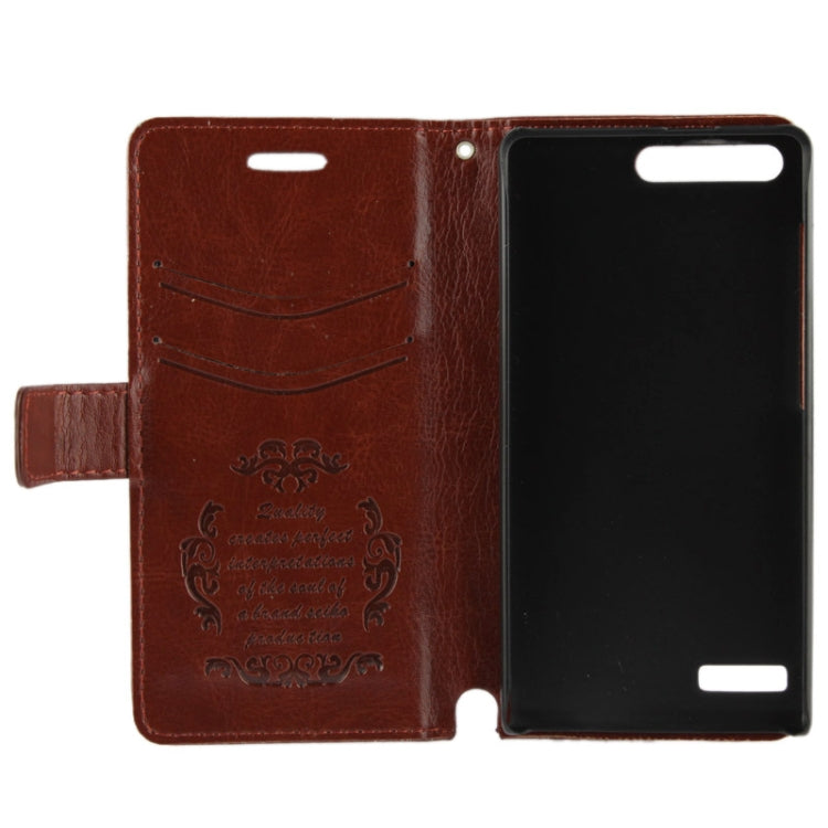 Fine Sheepskin Texture Flip Leather Case with Card Slots & Holder for Huawei Ascend G6 (3G Version),