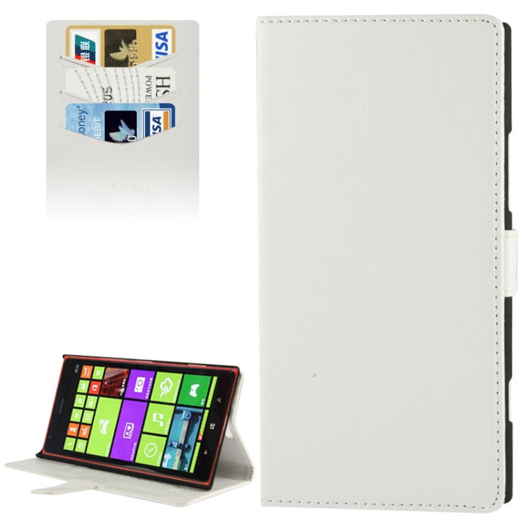 Fine Sheepskin Texture Flip Leather Case with Credit Card Slots & Holder for Nokia Lumia 1520 / Bendit