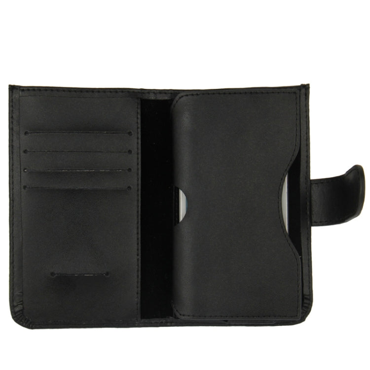 Genuine Leather Case with Wallet & Credit Card Slots for HTC M7 / i9300 / i9250 / Sony LT26i / LG L7 / L36h / M35h / Nokia 928(Black)