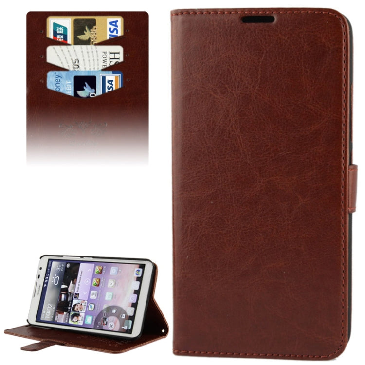 Fine Sheepskin Texture Flip Leather Case with Credit Card Slots & Holder for Huawei Ascend Mate 2