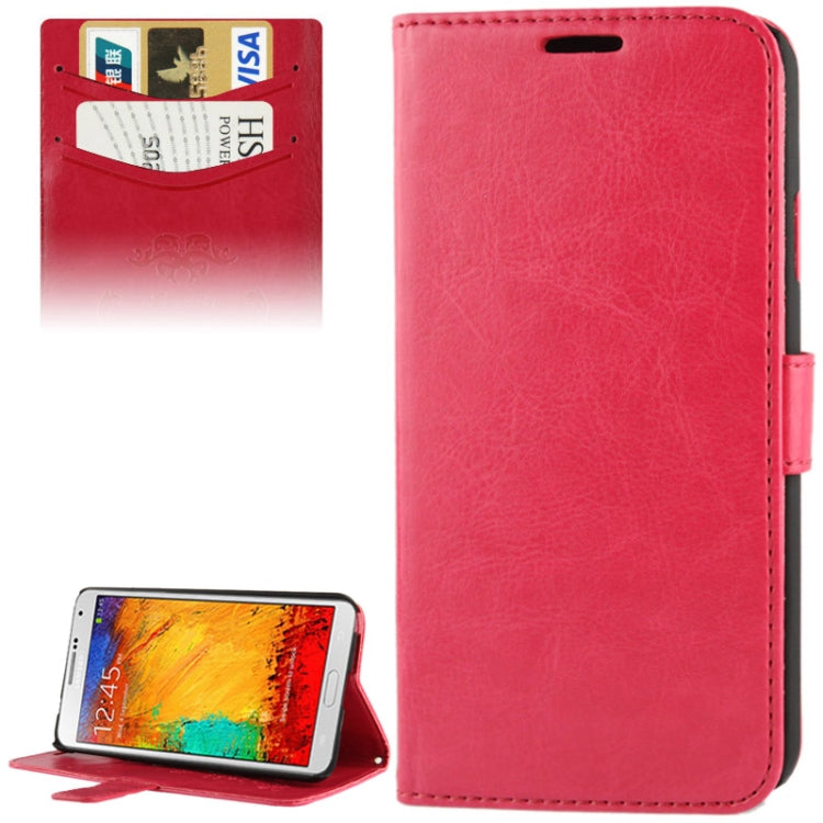 Fine Sheepskin Texture Flip Leather Case with Credit Card Slots & Holder for Galaxy Note 3 Neo / N7505