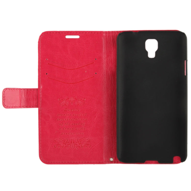 Fine Sheepskin Texture Flip Leather Case with Credit Card Slots & Holder for Galaxy Note 3 Neo / N7505