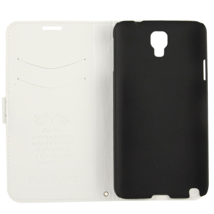 Fine Sheepskin Texture Flip Leather Case with Credit Card Slots & Holder for Galaxy Note 3 Neo / N7505