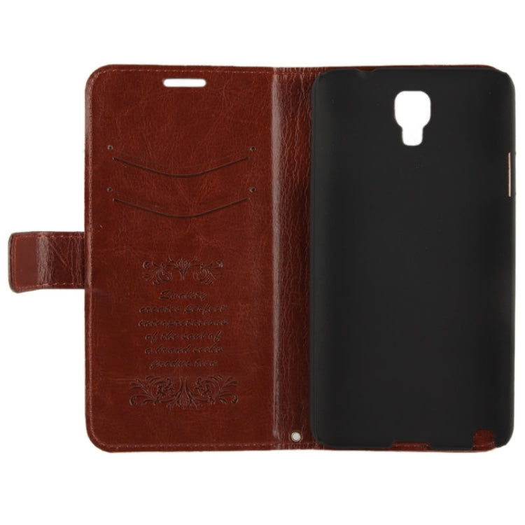 Fine Sheepskin Texture Flip Leather Case with Credit Card Slots & Holder for Galaxy Note 3 Neo / N7505