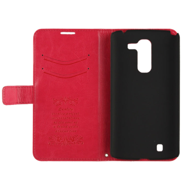 Fine Sheepskin Texture Flip Leather Case with Credit Card Slots & Holder for LG Optimus G / Pro 2