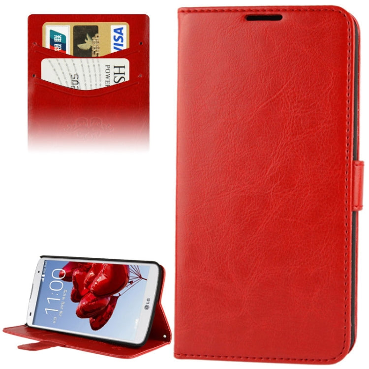 Fine Sheepskin Texture Flip Leather Case with Credit Card Slots & Holder for LG Optimus G / Pro 2
