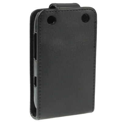 Vertical Flip Leather Case for BlackBerry Curve 9220 (Black)