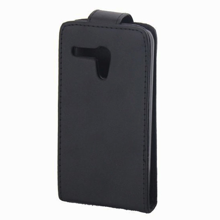 Vertical Flip Leather Case for Motorola Moto G / XT937C / XT1028(Black)