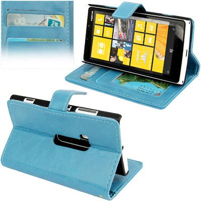 Imitation Sheepskin Texture Horizontal Flip Leather Case with Credit Card Slots & Holder for Nokia Lumia 920
