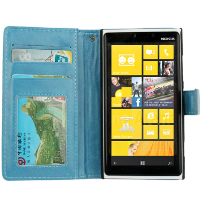 Imitation Sheepskin Texture Horizontal Flip Leather Case with Credit Card Slots & Holder for Nokia Lumia 920