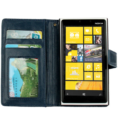 Imitation Sheepskin Texture Horizontal Flip Leather Case with Credit Card Slots & Holder for Nokia Lumia 920
