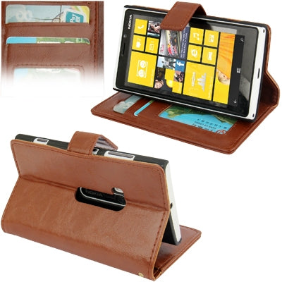 Imitation Sheepskin Texture Horizontal Flip Leather Case with Credit Card Slots & Holder for Nokia Lumia 920