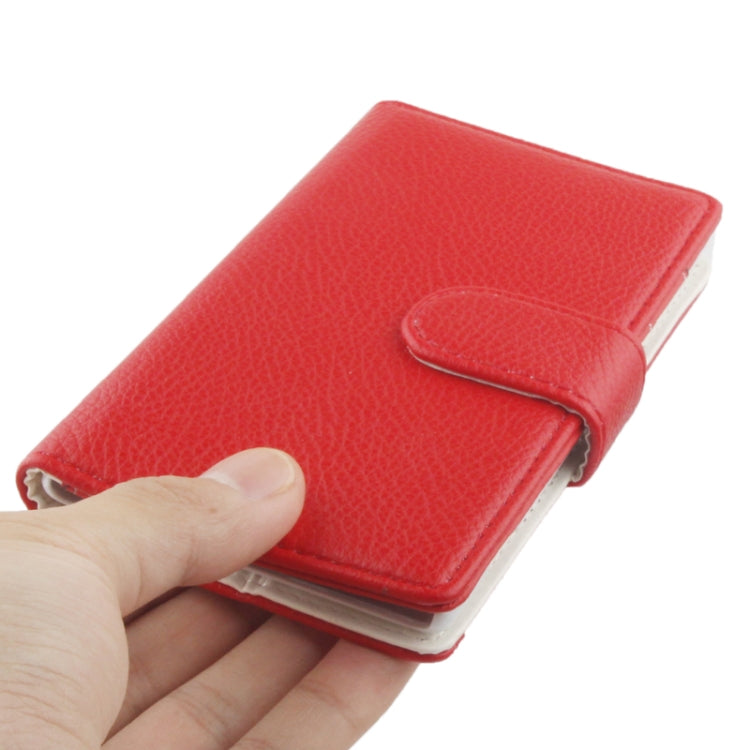 Gravel  Texture Leather Case with Holder & Credit Card Slots for Nokia Lumia 925 (Red)