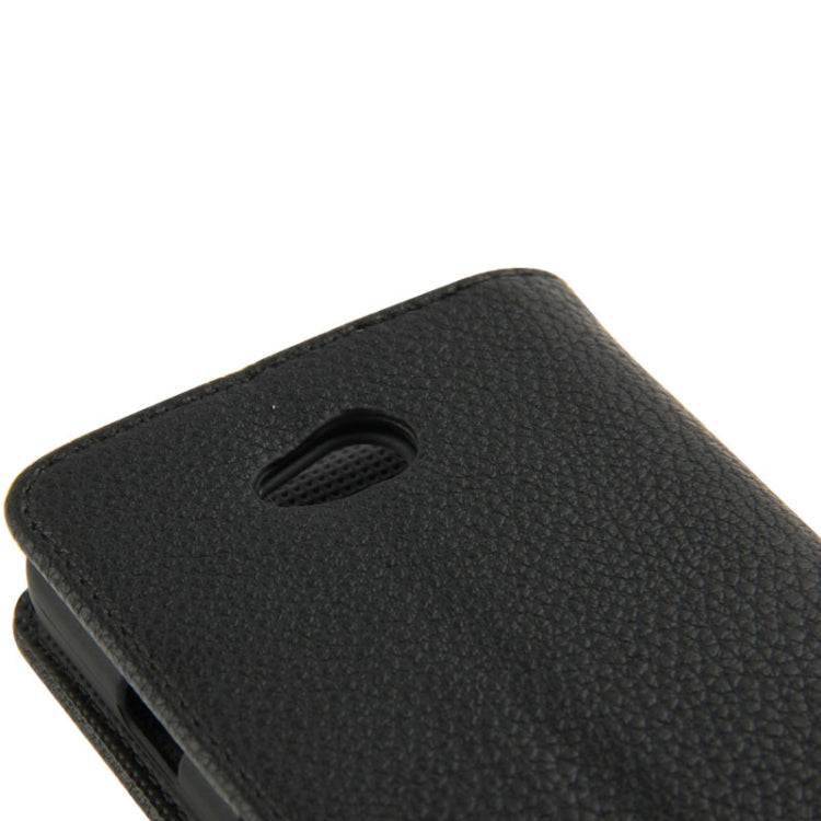 Litchi Texture Flip Leather Case with Credit Card Slots & Holder for LG L70 / Dual D325