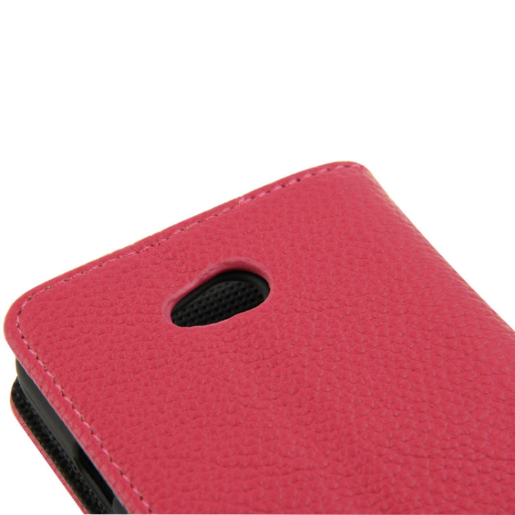 Litchi Texture Flip Leather Case with Credit Card Slots & Holder for LG L70 / Dual D325