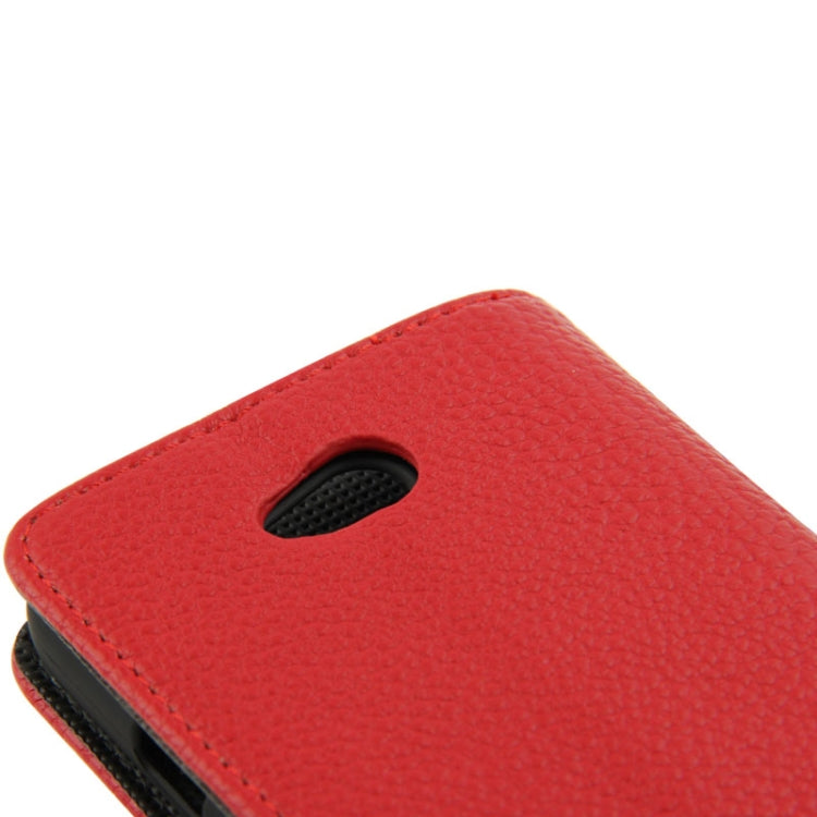 Litchi Texture Flip Leather Case with Credit Card Slots & Holder for LG L70 / Dual D325