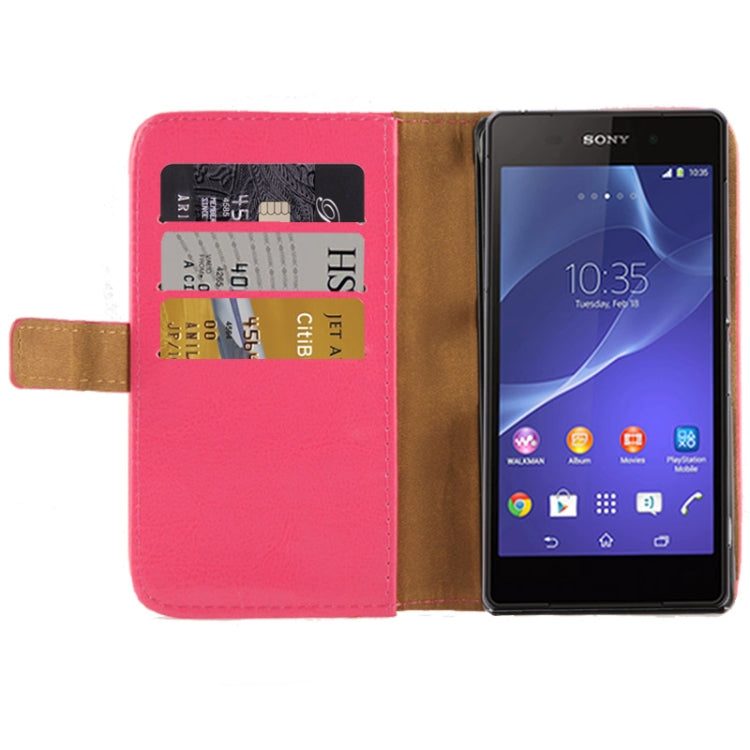 Horizontal Flip Leather Magnetic Buckle Case for Sony Xperia Z2 / L50w