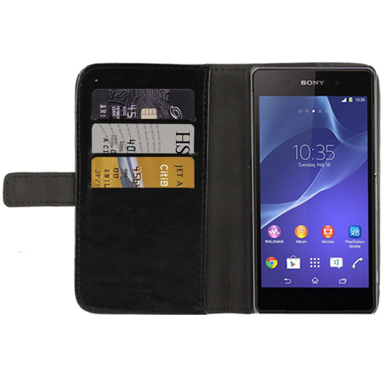 Horizontal Flip Leather Magnetic Buckle Case for Sony Xperia Z2 / L50w