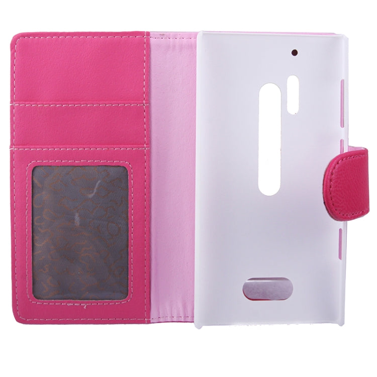 Litchi Texture Leather Case with Holder & Credit Card Slots for Nokia Lumia 928