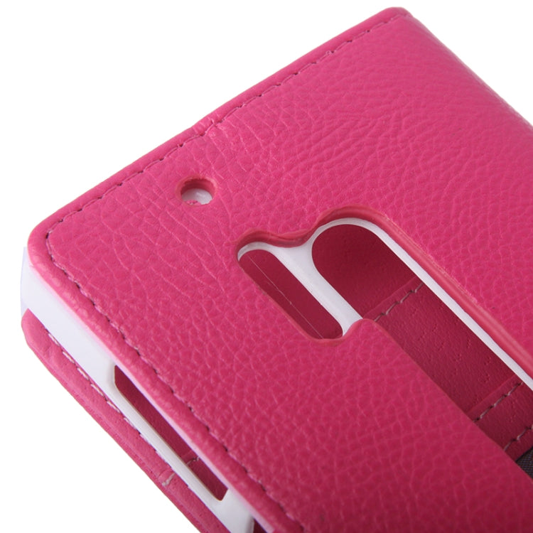 Litchi Texture Leather Case with Holder & Credit Card Slots for Nokia Lumia 928