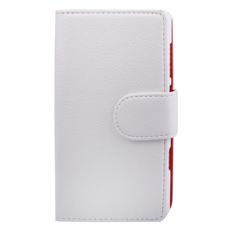 Litchi Texture Leather Case with Holder & Credit Card Slots for Nokia Lumia 928