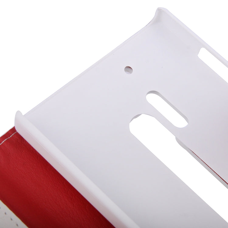 Litchi Texture Leather Case with Holder & Credit Card Slots for Nokia Lumia 928