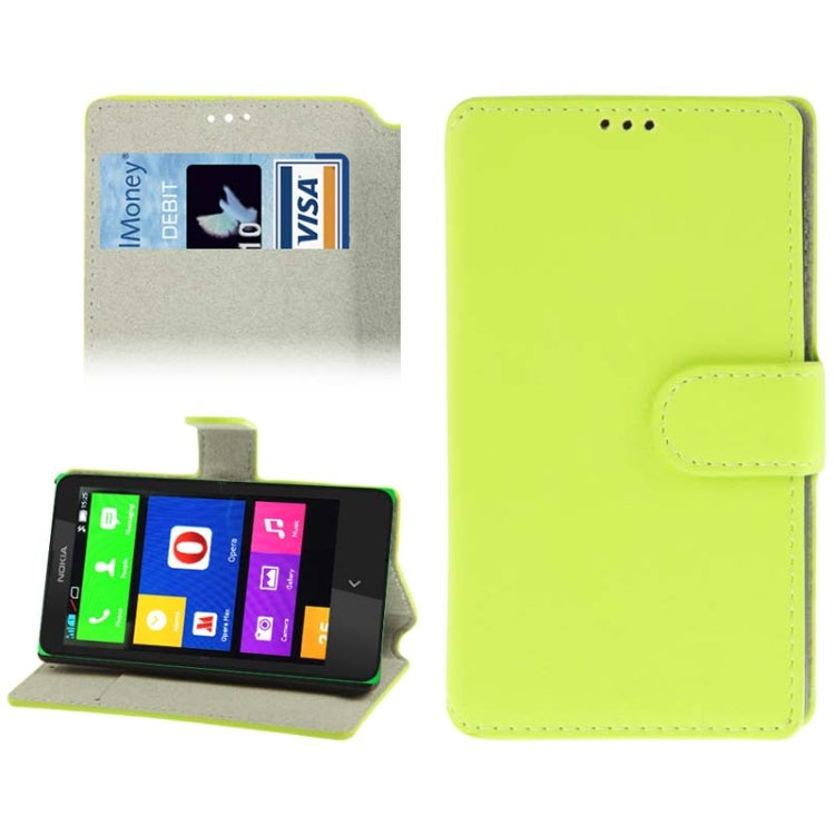 Fine Sheepskin Texture Leather Case with Credit Card Slots & Holder for Nokia X / X+