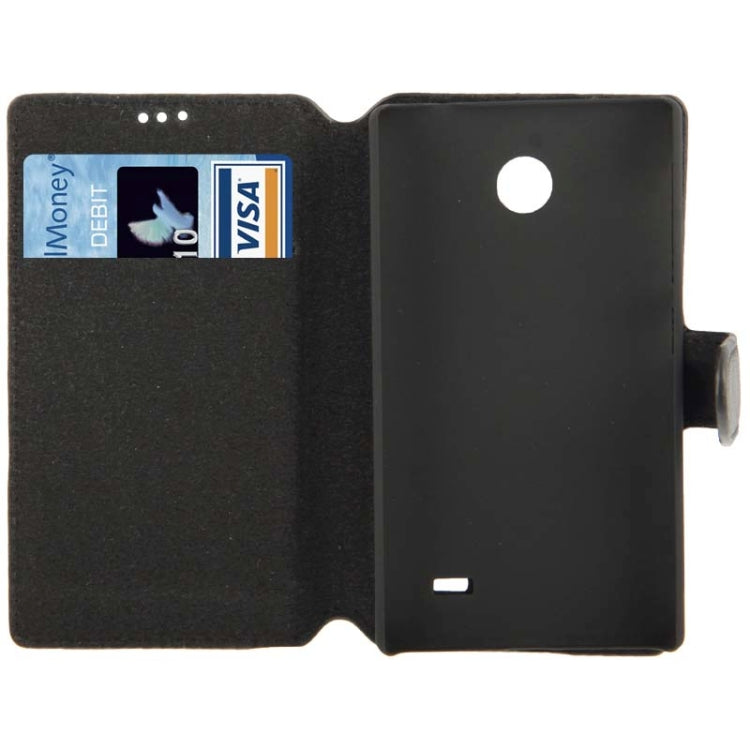 Fine Sheepskin Texture Leather Case with Credit Card Slots & Holder for Nokia X / X+