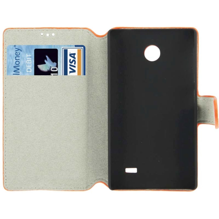 Fine Sheepskin Texture Leather Case with Credit Card Slots & Holder for Nokia X / X+