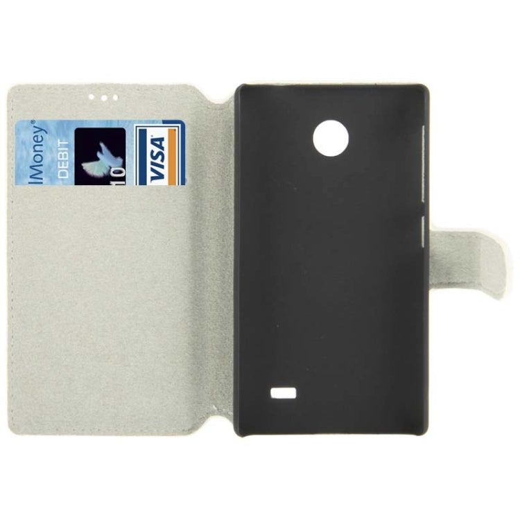 Fine Sheepskin Texture Leather Case with Credit Card Slots & Holder for Nokia X / X+