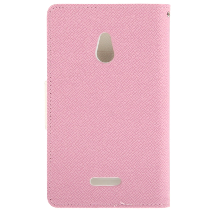 2-Color Series Cross Texture Leather Case with Credit Card Slots & Holder & Lanyard for Nokia XL