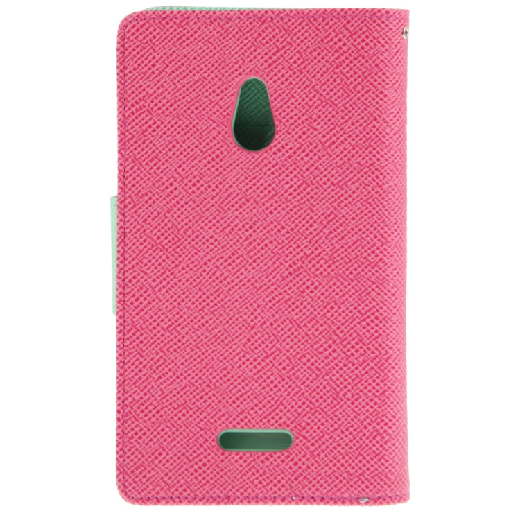 2-Color Series Cross Texture Leather Case with Credit Card Slots & Holder & Lanyard for Nokia XL