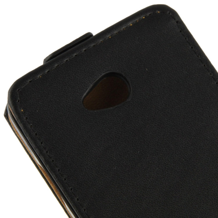 Vertical Flip Leather Magnetic Buckle Case for LG L70 / Dual D325 (Black)