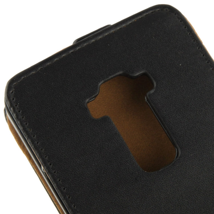 Vertical Flip Leather Magnetic Buckle Case for LG G Flex (Black)