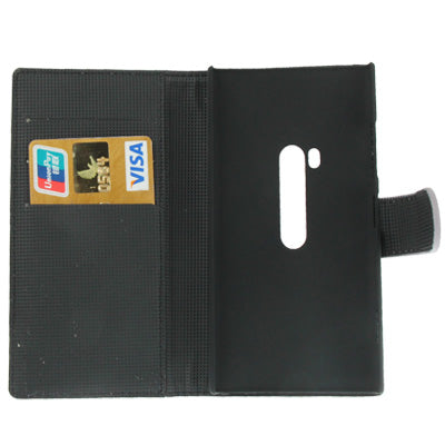 Litchi Texture Leather Case with Credit Card Slots and Holder for Nokia Lumia 920