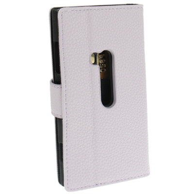 Litchi Texture Leather Case with Credit Card Slots and Holder for Nokia Lumia 920