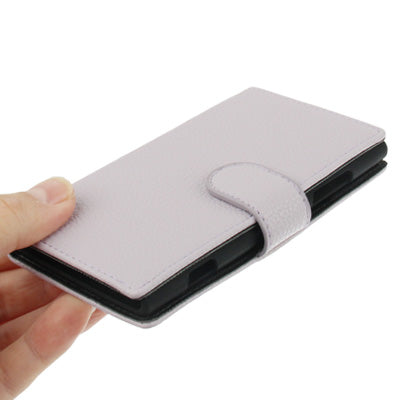 Litchi Texture Leather Case with Credit Card Slots and Holder for Nokia Lumia 920