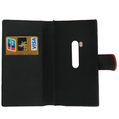 Litchi Texture Leather Case with Credit Card Slots and Holder for Nokia Lumia 920