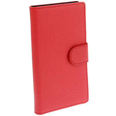 Litchi Texture Leather Case with Credit Card Slots and Holder for Nokia Lumia 920