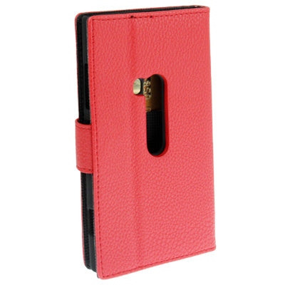 Litchi Texture Leather Case with Credit Card Slots and Holder for Nokia Lumia 920