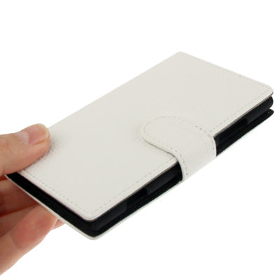 Litchi Texture Leather Case with Credit Card Slots and Holder for Nokia Lumia 920