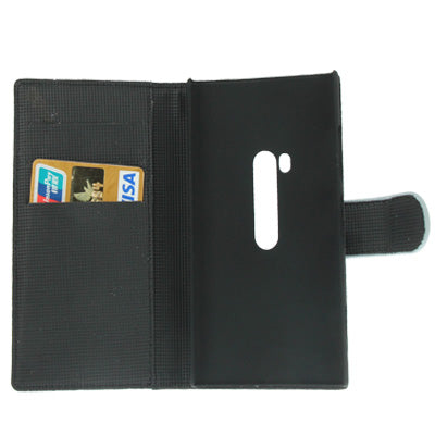 Litchi Texture Leather Case with Credit Card Slots and Holder for Nokia Lumia 920