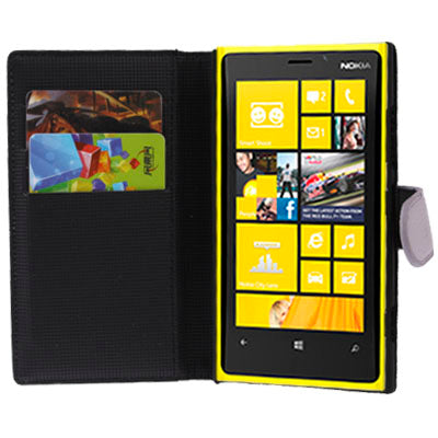 Litchi Texture Leather Case with Holder for Nokia Lumia 920