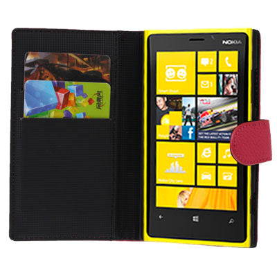 Litchi Texture Leather Case with Holder for Nokia Lumia 920