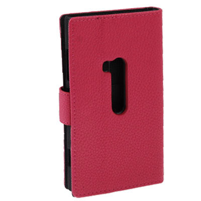 Litchi Texture Leather Case with Holder for Nokia Lumia 920