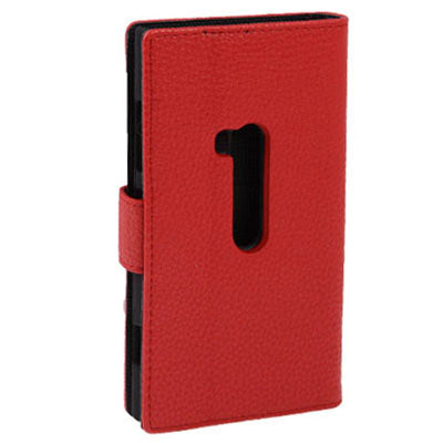 Litchi Texture Leather Case with Holder for Nokia Lumia 920