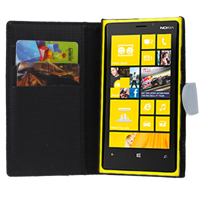 Litchi Texture Leather Case with Holder for Nokia Lumia 920