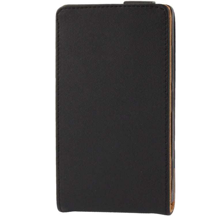 Vertical Flip Leather Case for Nokia Lumia 925 (Black)