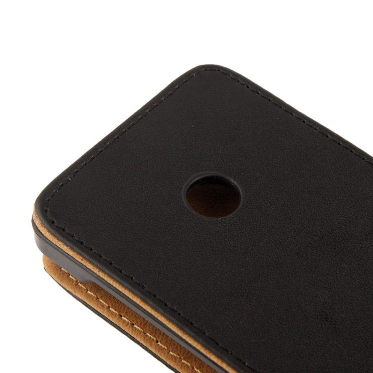 Vertical Flip Leather Case for Nokia Lumia 520 (Black)