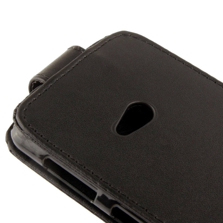 Vertical Flip Leather Case for Nokia Lumia 625  (Black)
